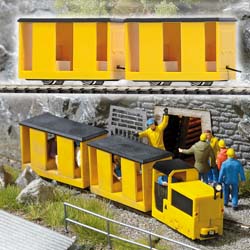 H0 2 Vozy pro horn�ky - �lut�