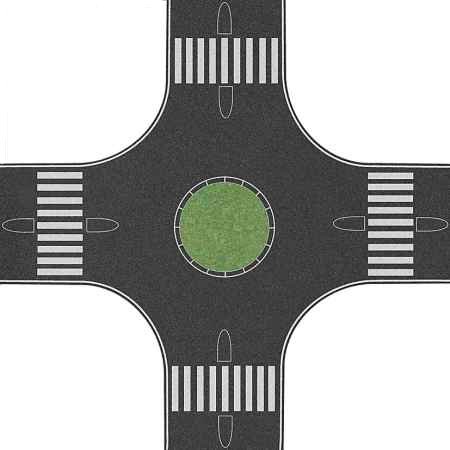 H0 K�i�ovatka s kruhov�m objezdem