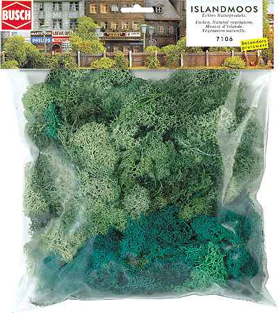 Islandsk� mech sv�tle a tmav� zelen�