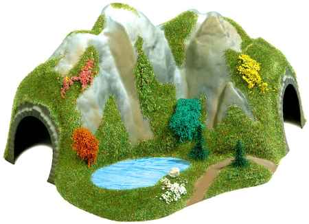 N Rohov� model tunelu s jez�rkem