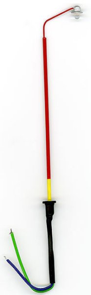 H0 Pouli�n� lampa 1-ramenn� �erven�