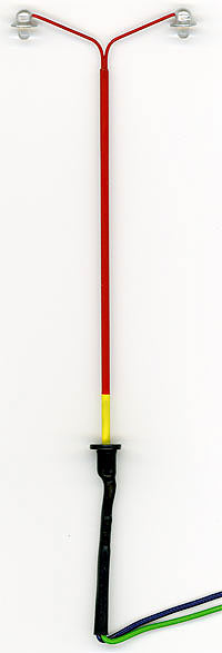 H0 Pouli�n� lampa 2-ramenn� st��brn�