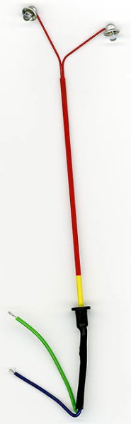 H0 Pouli�n� lampa 2-ramenn� do "V" �erven�