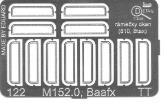 TT Leptan� dopl�ky vozu Baafx (Btax, BDtax) r�me�ky oken