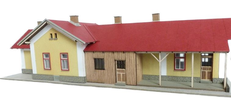 H0 V�pravn� budova Mal� Hra�tice - stavebnice