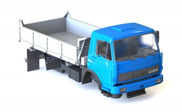 H0 LIAZ t��strann� skl�p�� 150.261 modr�