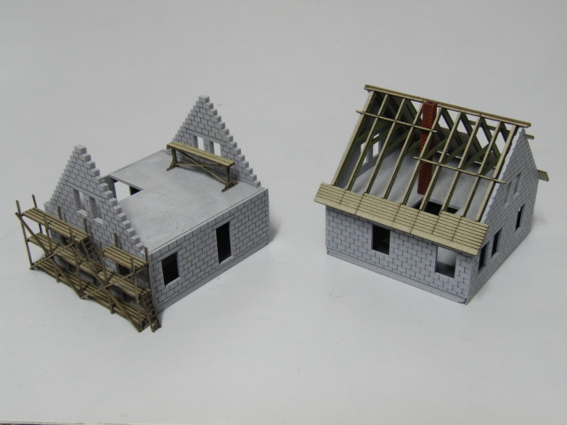 TT Stavebnice 2 ks rozestav�n�ch domk� s le�en�m