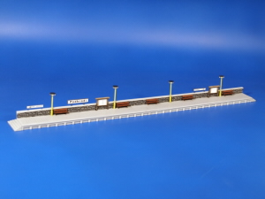 H0 Zast�vka jednostrann� se z�dkou Laser Cut stavebnice