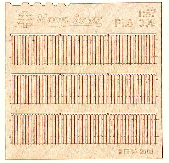 H0 Prkenn� ohrada - �pi�at� okraj dvojbalen�