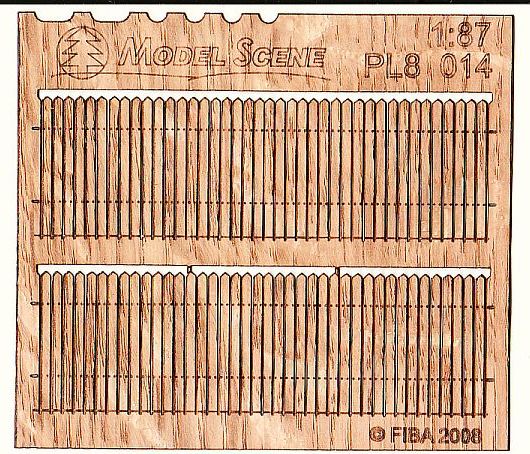 H0 Prkenn� ohrada - �pi�at� okraj dvojbalen�