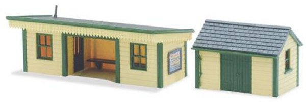 H0 Zast�vka, d�ev�n� stavba