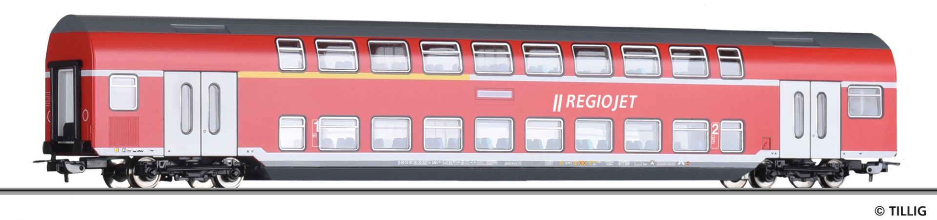 H0 Patrov� v�z 1./2. t��dy DABz 755 Regiojet (CZ)