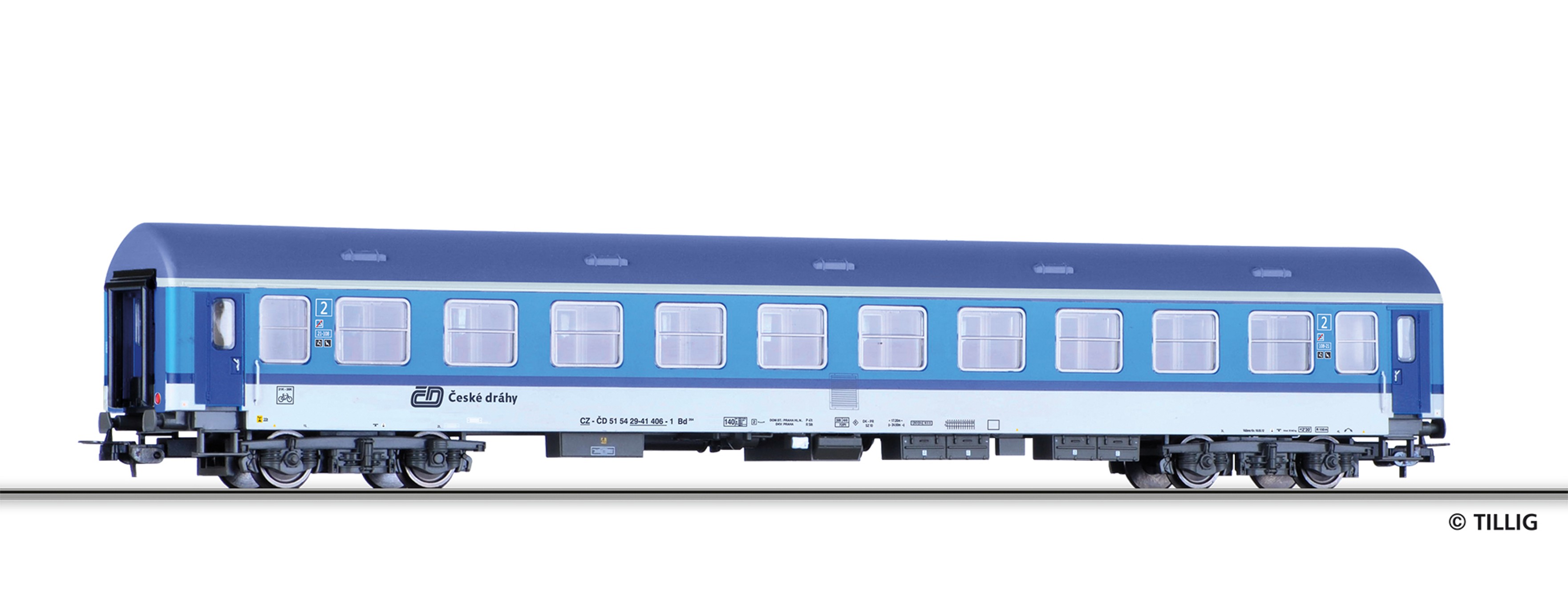 H0 Osobn� v�z 2.t��dy s prostorem pro j�zdn� kola typ Y/B-70, �D