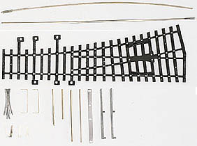 H0 V�hybka lev� 15� - standard (stavebnice)